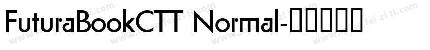 FuturaBookCTT Normal字体转换
